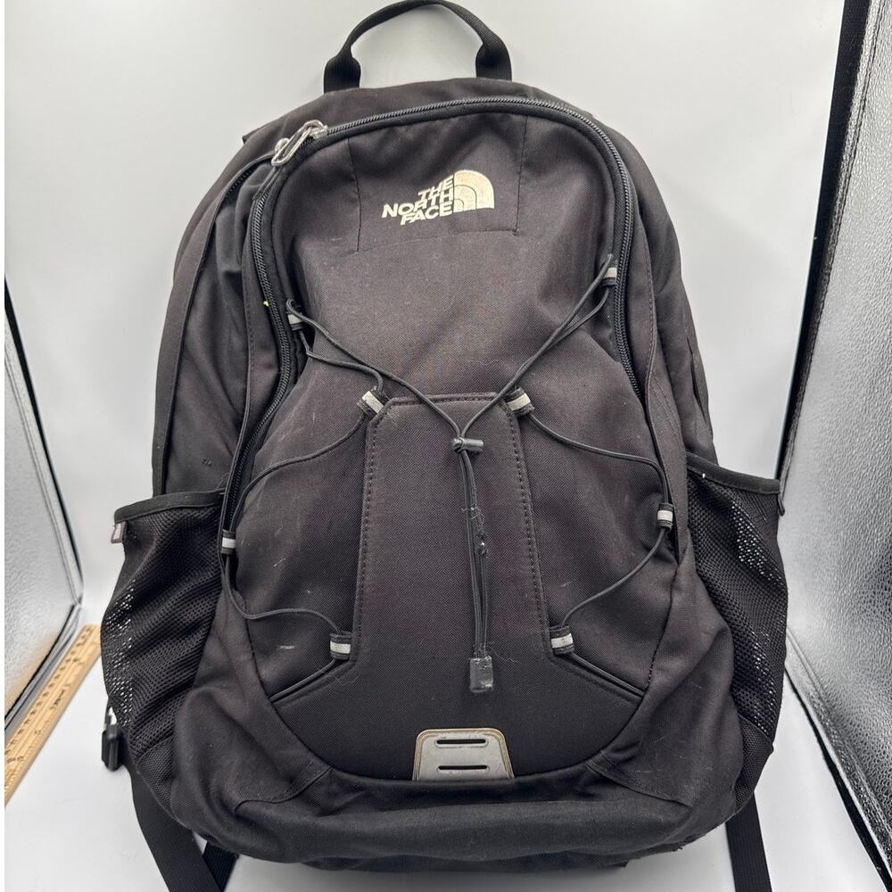 The North Face Jester Backpack Black Flexvent School Travel Daypack LaptopSleeve